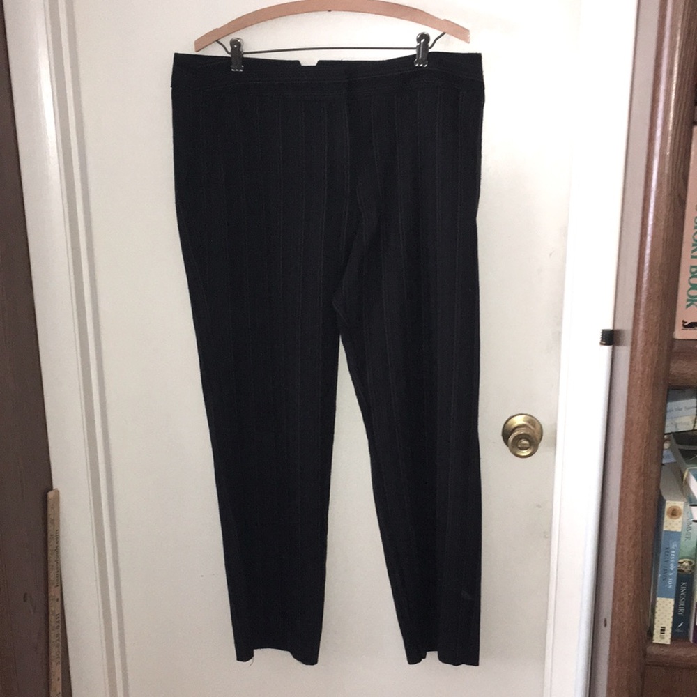 Grey and black subtle striped women’s dress pants